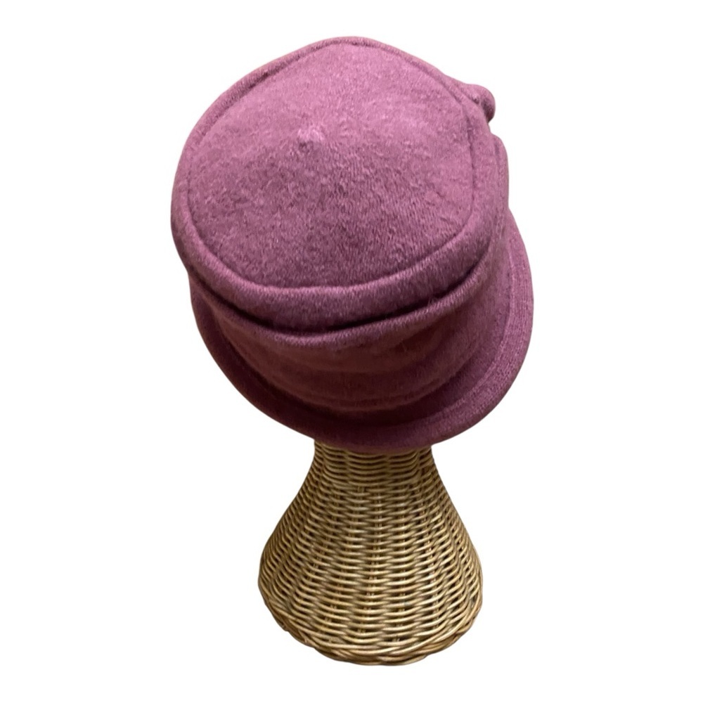 Adora Womens Vintage Pink Felted Wool Cloche Hat Fall Winter Hat - Picture 6 of 8